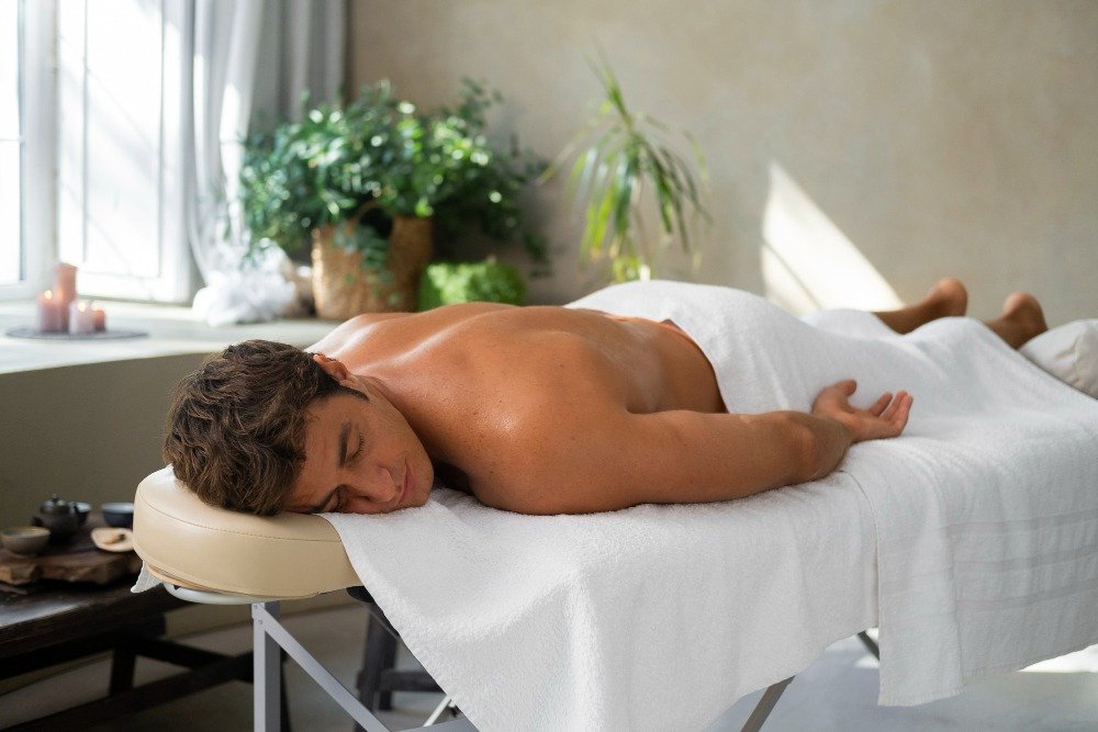 Best and Most Affordable Male-to-Male Full-Body Massage Experience the Best and Most Affordable Male-to-Male Full-Body Massage at Your Doorstep in Janakpuri (A Block, B Block), Kirti Nagar & Mansarover Garden