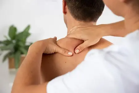 Deep tissue massage in Agra by a trained male therapist for muscle recovery and pain relief