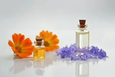 Essential oils setup for aromatherapy male body massage service in Gurgaon.