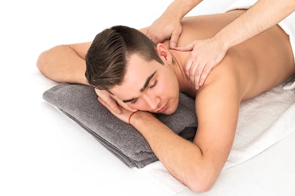 Client booking a professional male-to-male massage service in Chandigarh with easy appointment scheduling.
