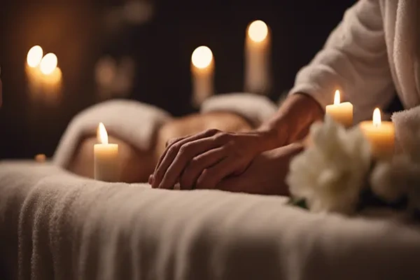 Clean quiet room setup prepared for doorstep male massage therapy session in Delhi NCR