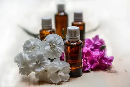 Relaxing aromatherapy massage therapy with essential oils for stress relief in home or hotel room Delhi NCR